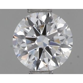 0.55 Carat Round D VVS2 EX GIA Natural Diamond