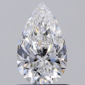 0.80 Carat Pear D VS2 - EX GIA Natural Diamond