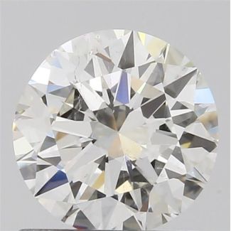 0.90 Carat Round H SI1 EX VG GIA Natural Diamond