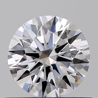 0.46 Carat Round D VS2 EX GIA Natural Diamond