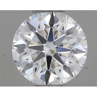 0.45 Carat Round D VVS1 EX GIA Natural Diamond