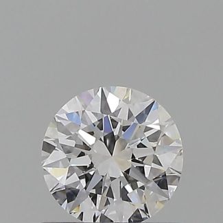 0.56 Carat Round D VVS1 EX GIA Natural Diamond