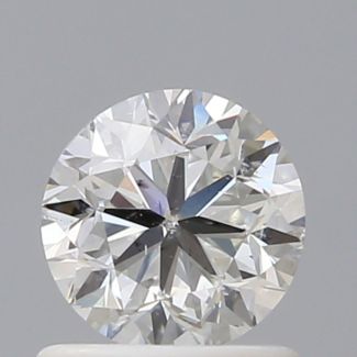 0.90 Carat Round H SI1 GD EX VG GIA Natural Diamond