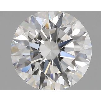 0.61 Carat Round F VS1 EX GIA Natural Diamond