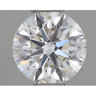 0.43 Carat Round F VS1 EX GIA Natural Diamond