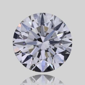 0.61 Carat Round I VVS2 EX GIA Natural Diamond