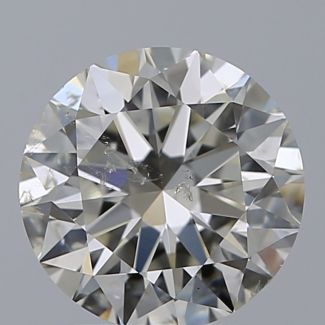 2.02 Carat Round J SI2 EX IGI Natural Diamond