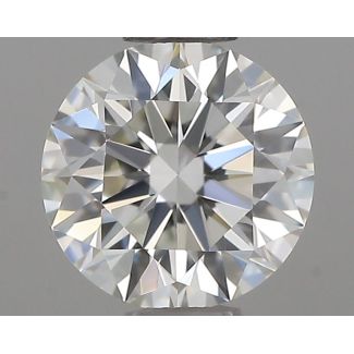 0.45 Carat Round H VVS2 EX IGI Natural Diamond