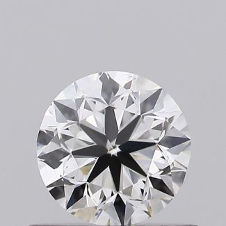 0.5 Carat Round H VS2 VG EX GIA Natural Diamond