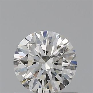 0.50 Carat Round H SI2 EX GIA Natural Diamond