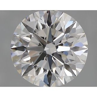 0.95 Carat Round F VVS2 EX GIA Natural Diamond