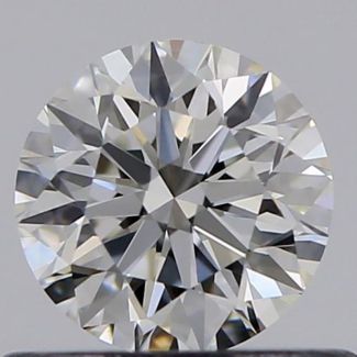 0.50 Carat Round H VVS2 VG EX GIA Natural Diamond