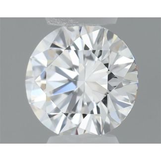 0.31 Carat Round F VVS1 EX GIA Natural Diamond