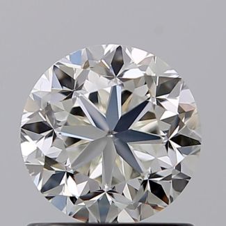 1.01 Carat Round I VS2 F VG EX GIA Natural Diamond