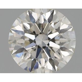 0.43 Carat Round H SI1 EX IGI Natural Diamond