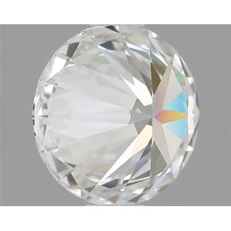 0.86 Carat Round F VVS1 EX GIA Natural Diamond