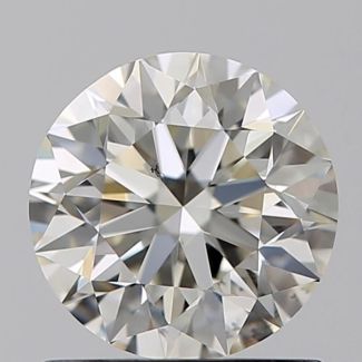 0.90 Carat Round J VS2 EX GIA Natural Diamond