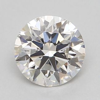 0.38 Carat Round I VVS2 EX GIA Natural Diamond