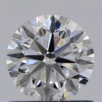 0.70 Carat Round F VS1 VG EX GIA Natural Diamond