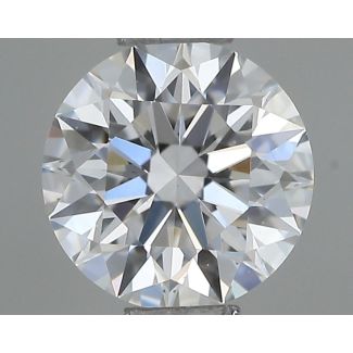 0.45 Carat Round F VVS2 EX GIA Natural Diamond