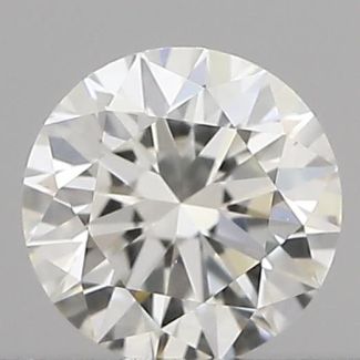 0.30 Carat Round H VVS2 EX VG GIA Natural Diamond