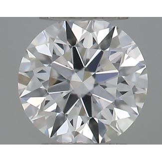 0.19 Carat Round E VVS2 EX GIA Natural Diamond