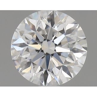 0.5 Carat Round E VVS2 EX GD GIA Natural Diamond