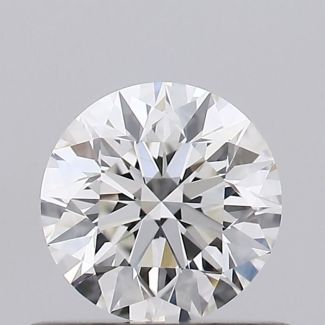 0.5 Carat Round H VVS2 EX VG GIA Natural Diamond