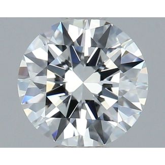 0.57 Carat Round F VVS1 EX GIA Natural Diamond