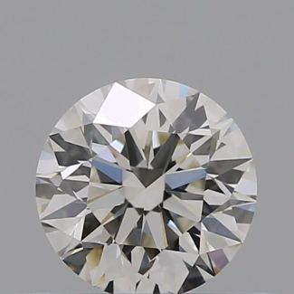 0.34 Carat Round I VVS2 EX GIA Natural Diamond