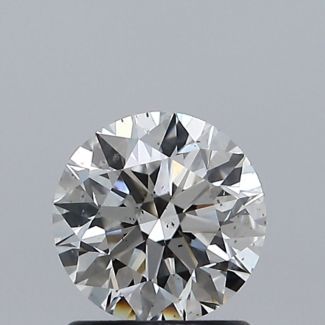 1.03 Carat Round F SI1 EX GIA Natural Diamond