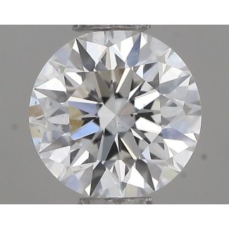 0.44 Carat Round F VS2 EX GIA Natural Diamond