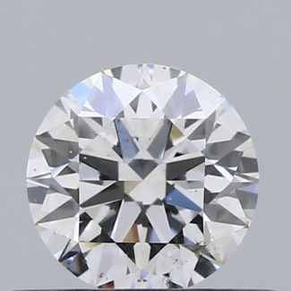 0.4 Carat Round D SI1 EX GIA Natural Diamond