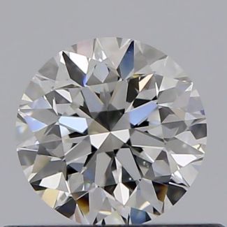 0.45 Carat Round F VS2 G EX GIA Natural Diamond