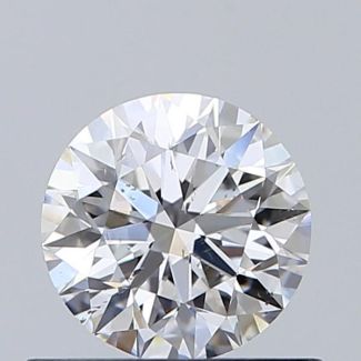 0.60 Carat Round D SI1 EX VG GIA Natural Diamond