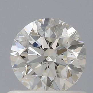 0.60 Carat Round I SI1 EX IGI Natural Diamond