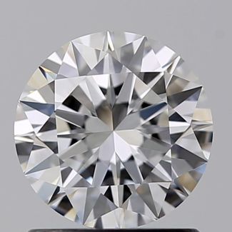 1.00 Carat Round E VVS2 EX GIA Natural Diamond