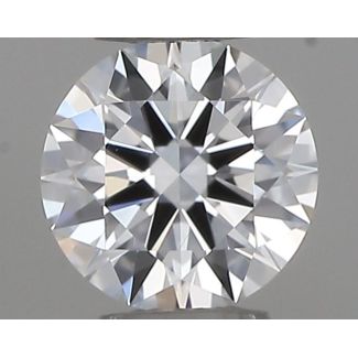 0.18 Carat Round D VS2 EX GIA Natural Diamond