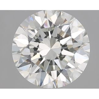 1.59 Carat Round H VVS2 EX GIA Natural Diamond