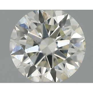 0.44 Carat Round H VS2 EX VG IGI Natural Diamond