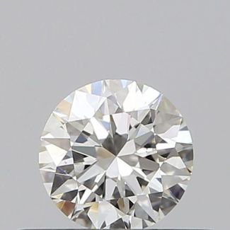 0.36 Carat Round H VS2 EX GIA Natural Diamond