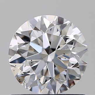 0.80 Carat Round D VS2 VG EX GIA Natural Diamond