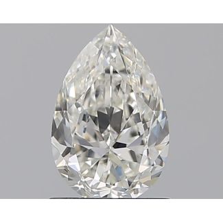 0.9 Carat Pear H VVS2 - EX GIA Natural Diamond