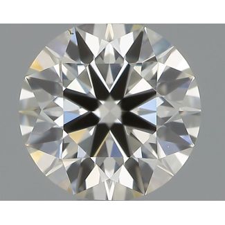 0.53 Carat Round H VS1 EX IGI Natural Diamond