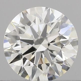 0.57 Carat Round H VVS2 EX GIA Natural Diamond