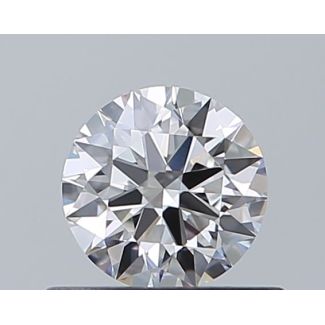 0.5 Carat Round D VVS2 EX GIA Natural Diamond