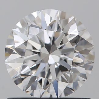 1.01 Carat Round D VVS2 EX GIA Natural Diamond