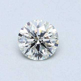 0.56 Carat Round G SI1 EX GIA Natural Diamond