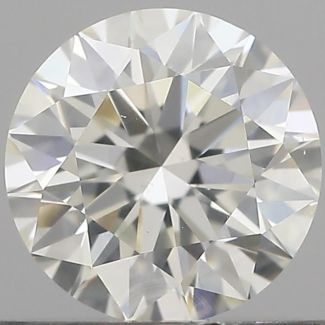 0.70 Carat Round H VS2 EX VG IGI Natural Diamond