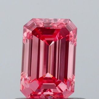 0.68 Carat Emerald Fancy Dark Reddish Red VVS2 - VG NONE Natural Diamond